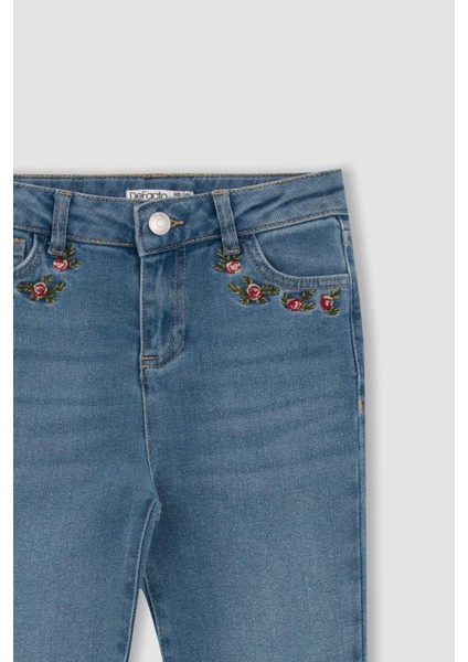 Kız Çocuk Skinny Fit Jean Pantolon Y6873A622WN
