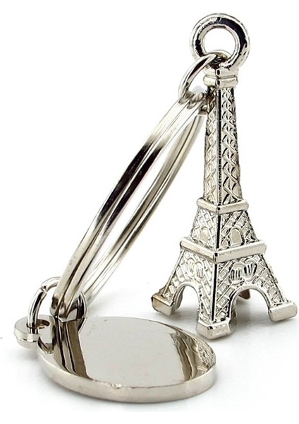 Eyfel Kulesi Paris Eıffel Gümüş Renkli Metal Anahtarlık KC006
