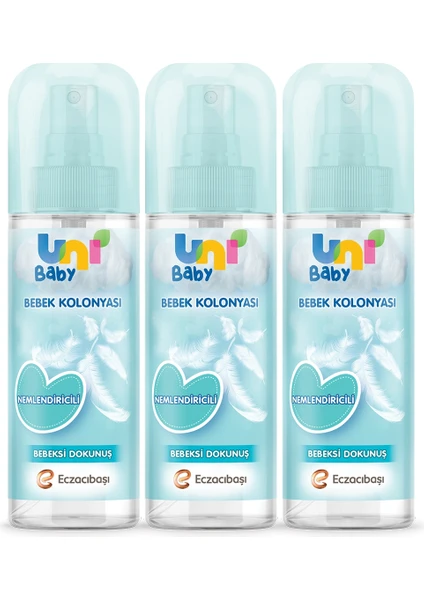 Uni Baby Kolonya Bebeksi Kokular 150 ml x 3 Adet