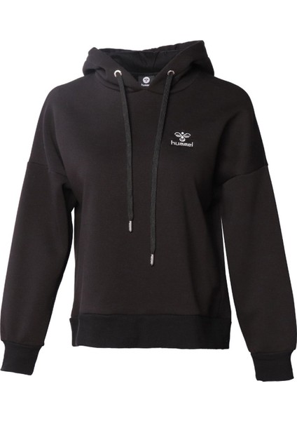 Wismer Kadın Siyah Kapüşonlu Sweatshirt