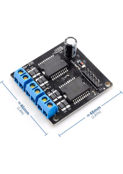 Roba Dual MC33886 Motor Sürücü Modül 40V 5A Akıllı Robot Araba