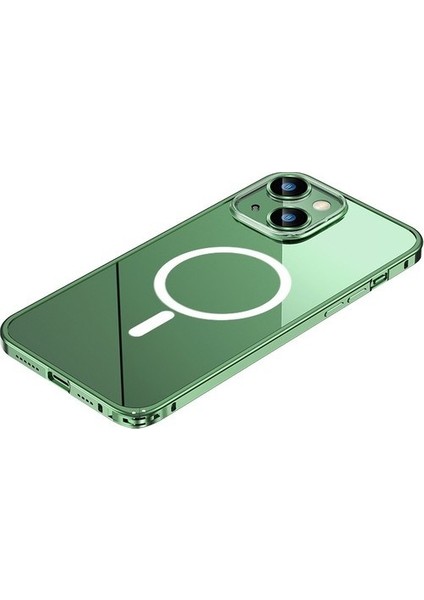 Iphone 14 Kamera Korumalı Magsafe Kablosuz Şarj Uyumlu Renkli Şeffaf Kılıf