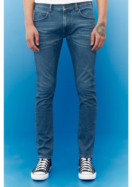 Erkek Luke Slim Tapered Fit Normal Bel Esnek Jean Kot Pantolon