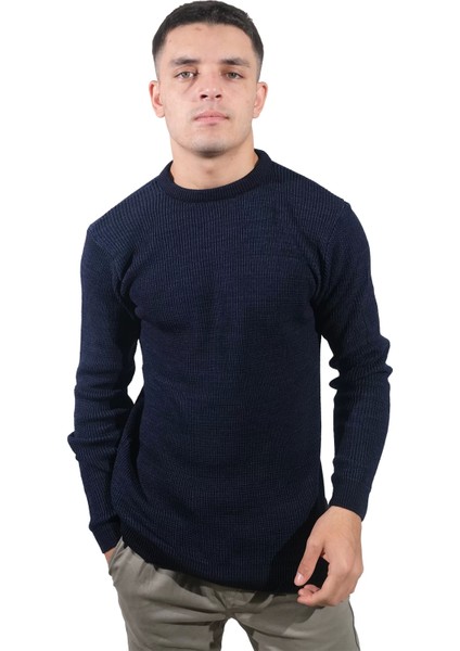 Erkek O Yaka Lacivert KAZAK-2255