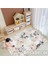 Nesa_Decor Sevimli Hayvan Desenli Pembe Hd Dijital Baskılı Çocuk Halısı Kaymaz Taban 2