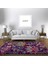 Nesa_Decor Modern Çiçek Desen Mor Oturma & Salon Halısı 1