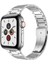 Apple Watch 42MM Wiwu Ultra Thin Steel Belt Three Beads Metal Saat Kordon Kayış Bileklik 1
