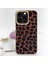 Apple iPhone 13 Kılıf Kajsa Glamorous Serisi Leopard Combo Kapak 3