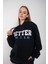 Kadın Better Baskılı Oversize Sweatshirt 3