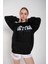 Kadın Better Baskılı Oversize Sweatshirt 1