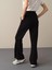 Kadın Siyah Regular Fit Sweat Pantolon 4