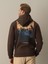Erkek Kahverengi Regular Fit Baskılı Sweatshirt 4