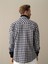 Erkek Lacivert Oversize Ekose Gömlek 4