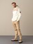 Erkek Ekru Regular Fit Sweatmont 3
