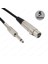 3 Pin Xlr Dişi To 6.35MM Mono Erkek Mikrofon Ses Kablosu 5metre 2