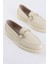 Lior Bej Floter Deri Kadın Loafer 1