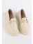 Lior Bej Floter Deri Kadın Loafer 4