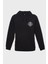 Pusula Minimal Baskili Kapüşonlu Üç Iplik Sweatshirt Oversize Hoodie 1