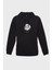 Astro Cat Minimal Baskili Kapüşonlu Üç Iplik Sweatshirt Oversize Hoodie 1