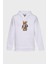 Robot Bear Minimal Baskili Kapüşonlu Üç Iplik Sweatshirt Oversize Hoodie 1