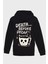 Death Before Sirt Baskili Kapüşonlu Üç Iplik Sweatshirt Oversize Hoodie 1