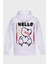 Hello Sirt Baskili Kapüşonlu Üç Iplik Sweatshirt Oversize Hoodie 1