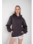 Kadın Oversize Kapüşonlu Sweatshirt 2