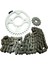 Asya 125 Cg Ön-Arka Dişli Zincir Set Tel Jant 428 100L 38-15T 1