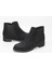 Kaymaz Kauçuk Taban Fermuarlı Lastikli Kadın Siyah Bot 2