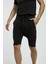 Siyah Dar Kesim Cepli Şort 2