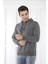 Escetic Spor Erkek G3 Melanj Cepli, Kapüşonlu Sweatshirt - 0949 4