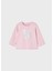 Kız Bebek Uzun Kol Baskılı Tişört Pembe 116 2
