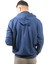Erkek Exıt Kanguru Mavi Kapüşonlu SWEATSHIRT-908 3