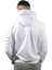 Erkek Open Kanguru Beyaz Kapüşonlu SWEATSHIRT-803 3