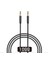Yp-01 3.5 mm Aux Kablo Audio Stereo Hi-Fi 100 cm Örgü Tasarım 2