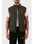 Regular Fit Cepli Ördek ve Kuş Tüyü Dolgulu Dik Yaka Yelek Erkek Yelek 8NPQ03 PNE1Z 1866 4