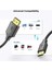 Qgeem QG-AV19 Micro HDMI To Micro USB Kablo 183 cm 4K Görüntü Aktarım Kablosu 4