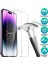 MTK Moveteck Apple iPhone 14 Pro Max Uyumlu Ekran ve Lens Koruyucu Set Camı 9h Temperli Cam Tam Kaplar Lens Camı Şeffaf Glass 3