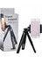 2 Kademeli Masaüstü Telefon Tutucu Stand Akıllı Tripod Siyah 2 Kademeli Tripod 1