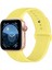 Apple Watch Uyumlu 38 - 40 mm Spor Kordon Silikon Kayış Açık Sarı 1