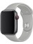 Gri Apple Watch Uyumlu Spor Kordon Silikon Kayış 38 - 40 mm 1