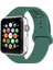 Apple Watch Uyumlu 2 3 4 5 6 7 Se Uyumlu 38 mm 40 mm 41 mm Kayış - Çam Yeşili 1