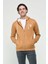 HILGARD Kahve Kapüşonlu Ve Fermuarlı Baskılı Standard Fit Erkek Sweatshirt 5