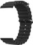 Apple Watch 4 5 38MM Kordon Yeni Dizayn Silikon HS05 Siyah 1