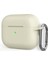 Apple Airpods Pro 2 Kılıf Mat Kancalı Silikon SF17 Bej 1