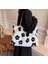 Faux Fur Tote Love Pattern Kürklü Omuz Çantası Yumuşak Peluş Seyahat 4