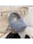 Yumuşak Peluş Tote Çanta Kare Omuz Çantası Faux Fur Bayan Tote Çanta Çanta 1