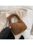 Yumuşak Peluş Tote Çanta Kare Omuz Çantası Faux Fur Bayan Tote Çanta Çanta 1
