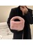 Yumuşak Kabarık Faux Kürk Çanta Peluş Tote Günlük Fermuar Kare Seyahat Sokak Crossbody Çanta 4