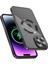 Apple iPhone 13 Pro Max Kılıf Kamera Lens Tam Korumalı Yuvarlak Halkalı Logo Parlak Kenar Renkli Case 1
